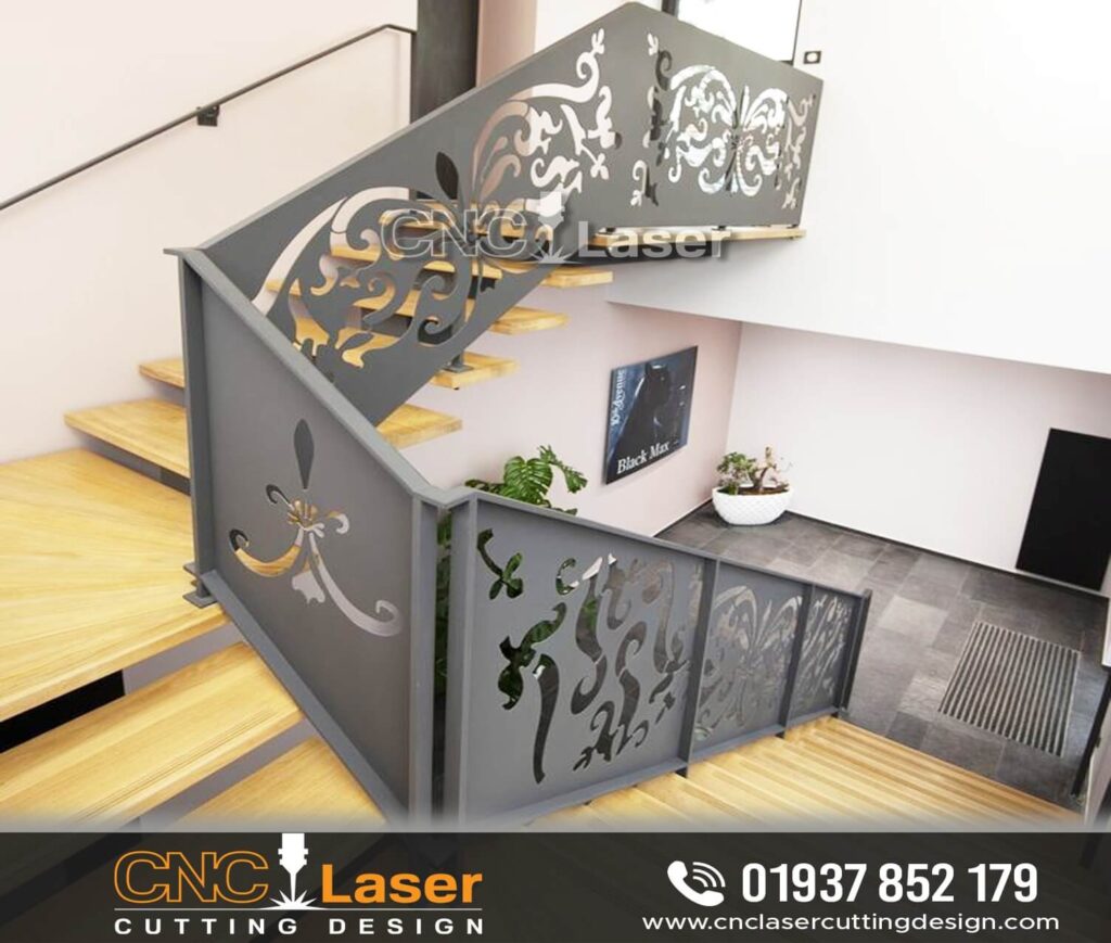 Laser Cut Stair Railing Design
