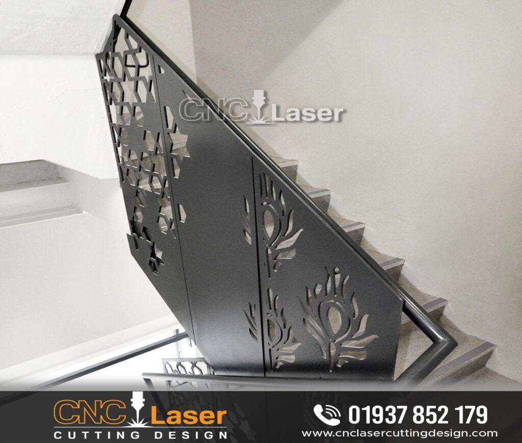 Laser Cut Metal Stair Railing