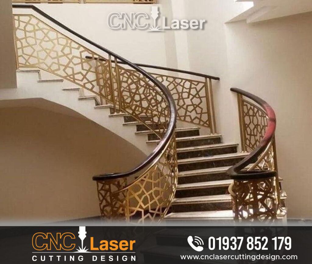 Laser Cut Panels for Staircase