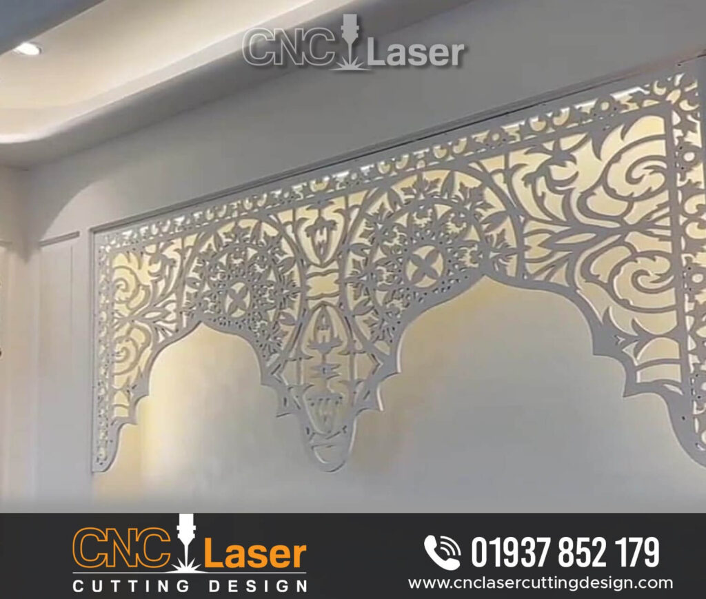 Restaurant Partition Design by CNC Jali Cutting